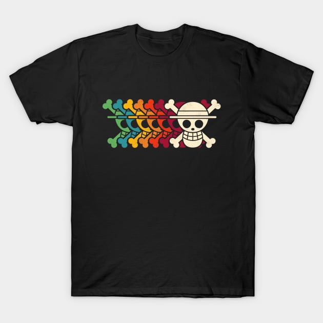 Retro Mugiwara Jolly Roger T-Shirt by VanHand